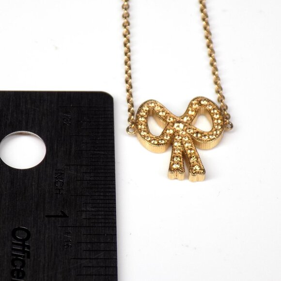 Coach Slider Bracelet Bow Pave Crystals Gold-tone Thailand up to 8" - Picture 6 of 8